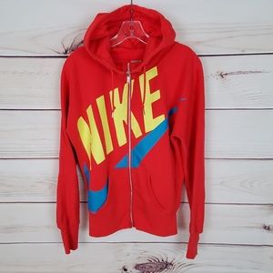 Nike Rally Logo zip front hoodie S
